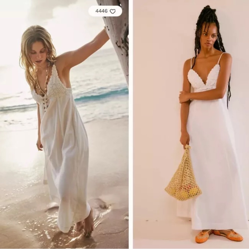 Free People White Maxi Dress